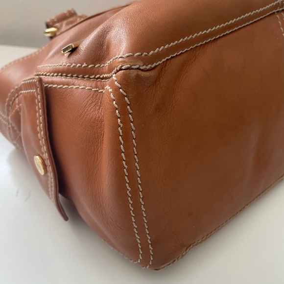 CELINE bag, Boogie Bag, tan leather , gold hardware. Authentic. Chanel vibes. - Picture 7 of 10